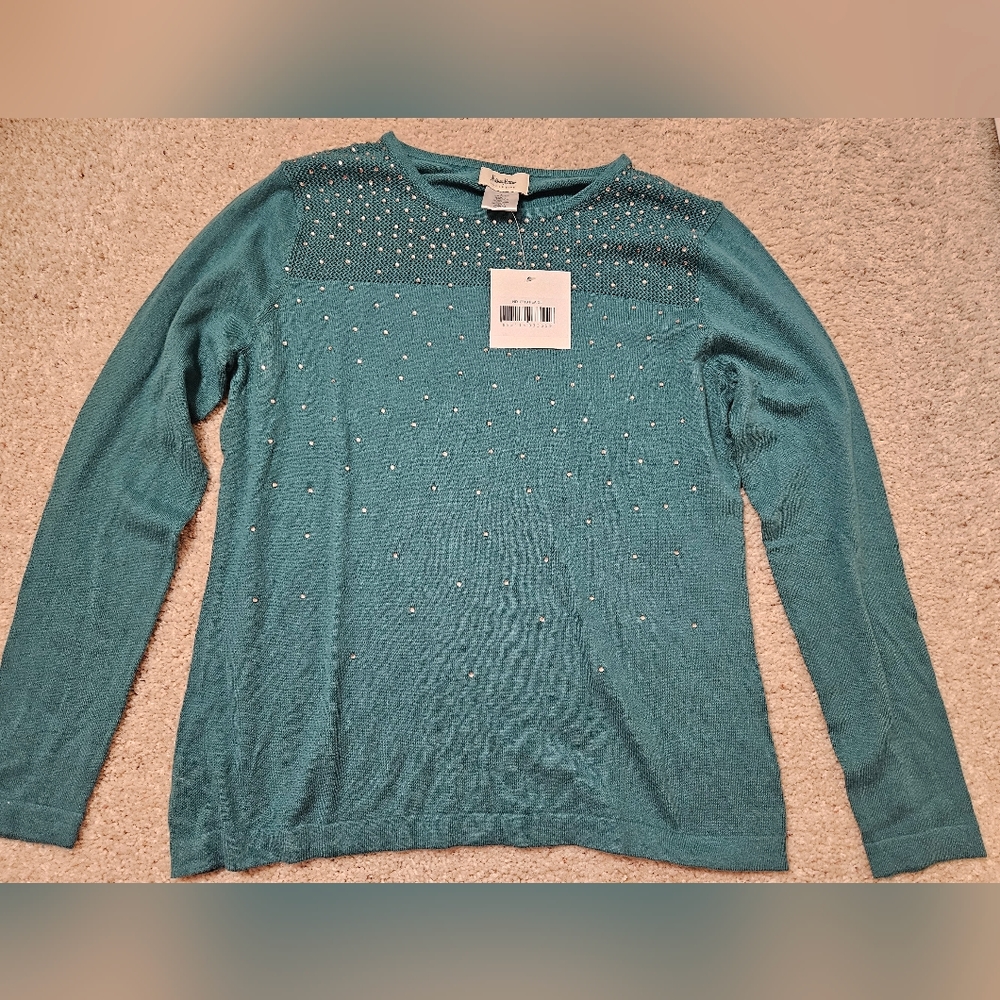 Neiman Marcus shiny beaded top